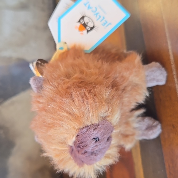 Jellycat Clyde Capybara Bag Charm 5.5x2.4x3.9" Soft and Plush NWT - Picture 5 of 6
